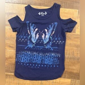 Girls Butterfly Tee 7/8